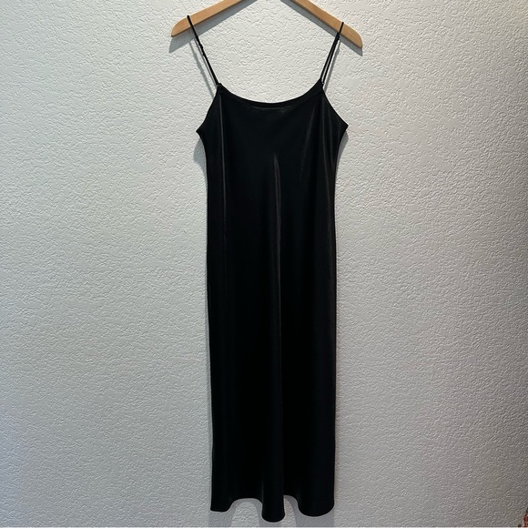 Vince Black Maxi Slip Dress Classic Staple Capsule Wardrobe - Picture 3 of 14